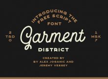 Garment District - Free Monoline Script Font